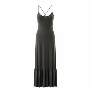 NWOT- Omnia Tulum Dark Green Maxi Dress-S